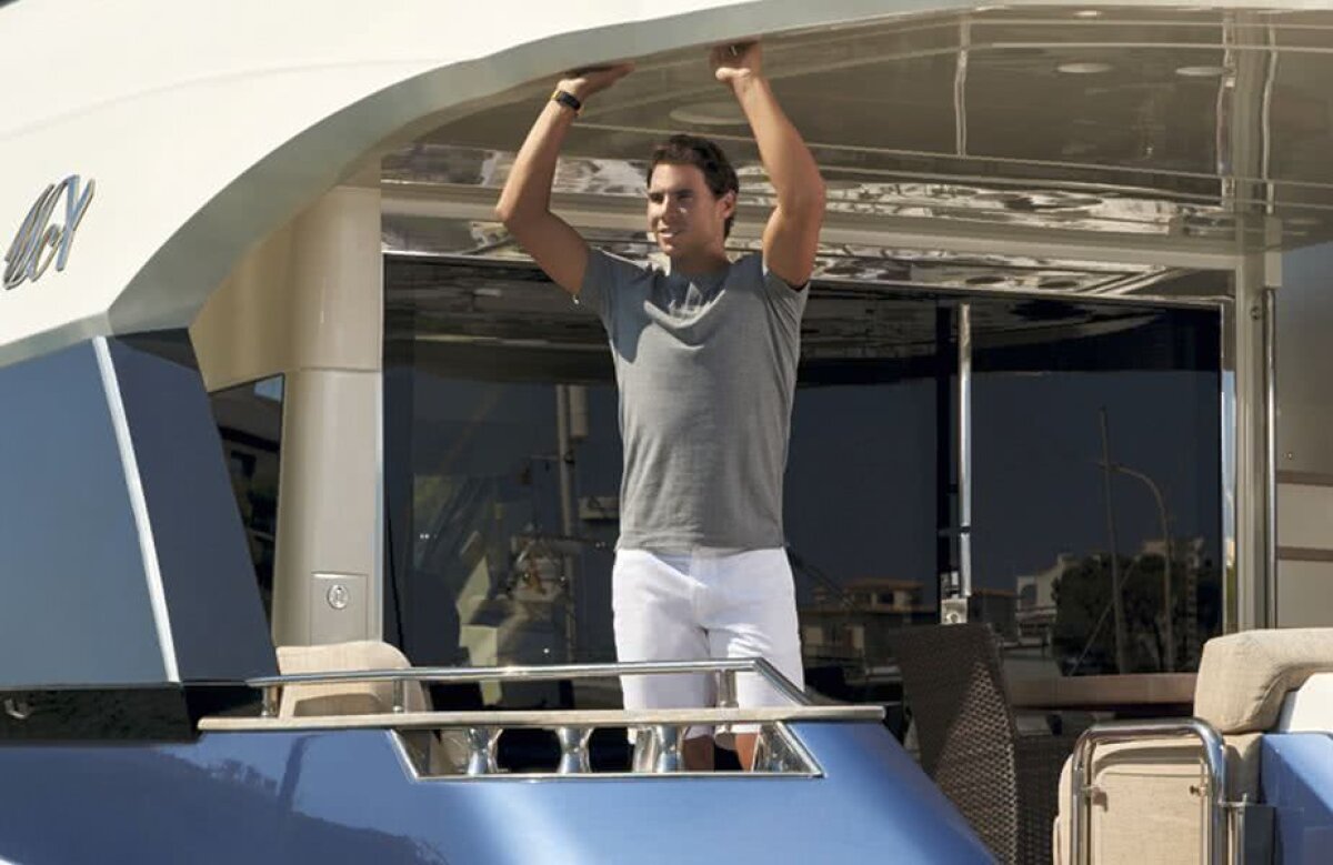 FOTO Rafa și al său ”Beethoven” » Liderul ATP, Rafael Nadal, are un yacht de 23 de metri, pe care îl consideră a doua sa casă