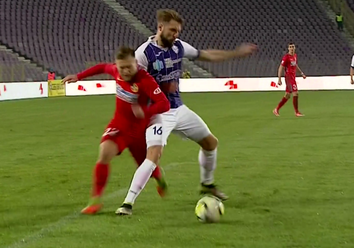 FOTO FCSB a cerut penalty în meciul cu Timișoara, dar Hațegan nici n-a vrut să audă!