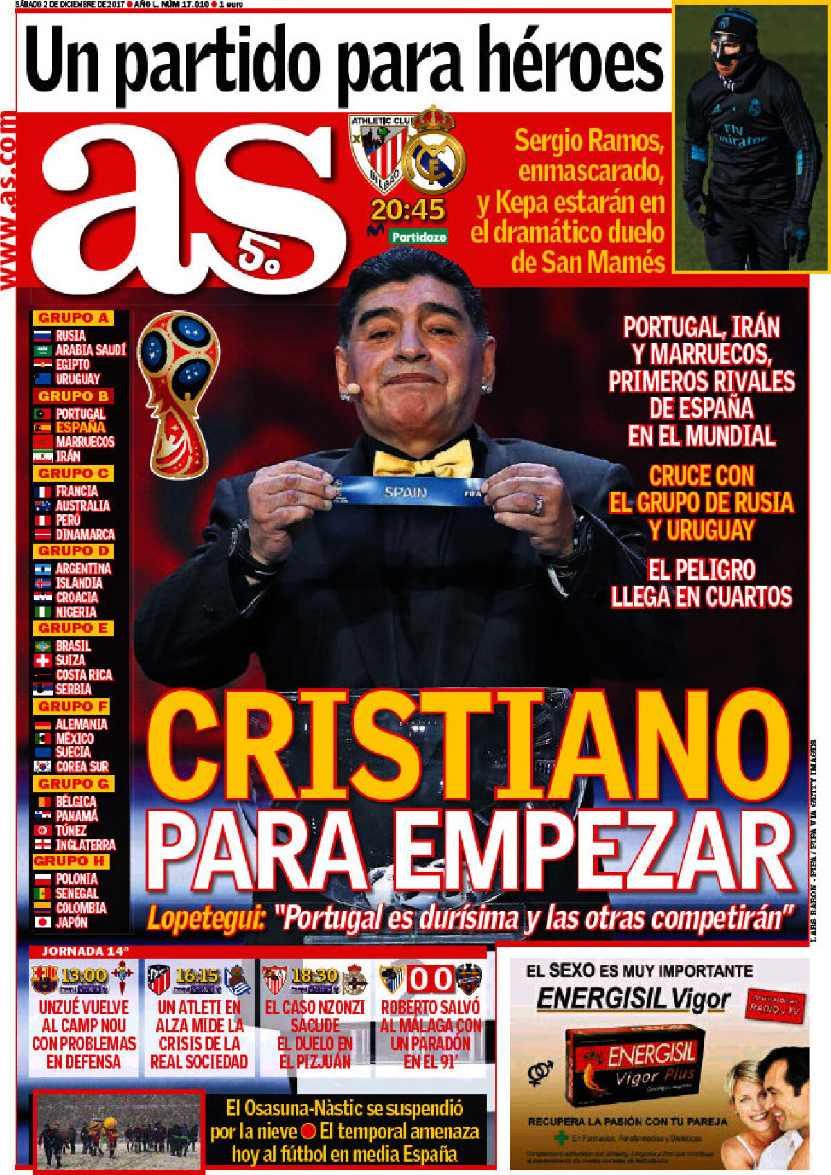 Ce scriu azi ziarele de sport din lume (2 decembrie 2017)