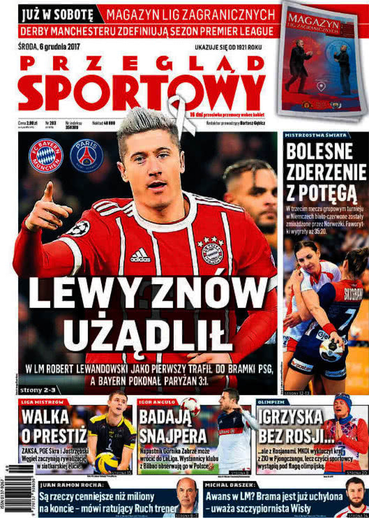 Ce scriu azi ziarele de sport din lume (6 decembrie 2017)