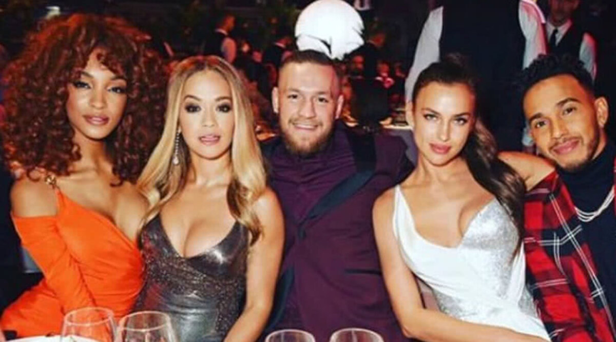 FOTO Irina Shayk are priză la sportivi! Party nebun cu Hamilton și McGregor