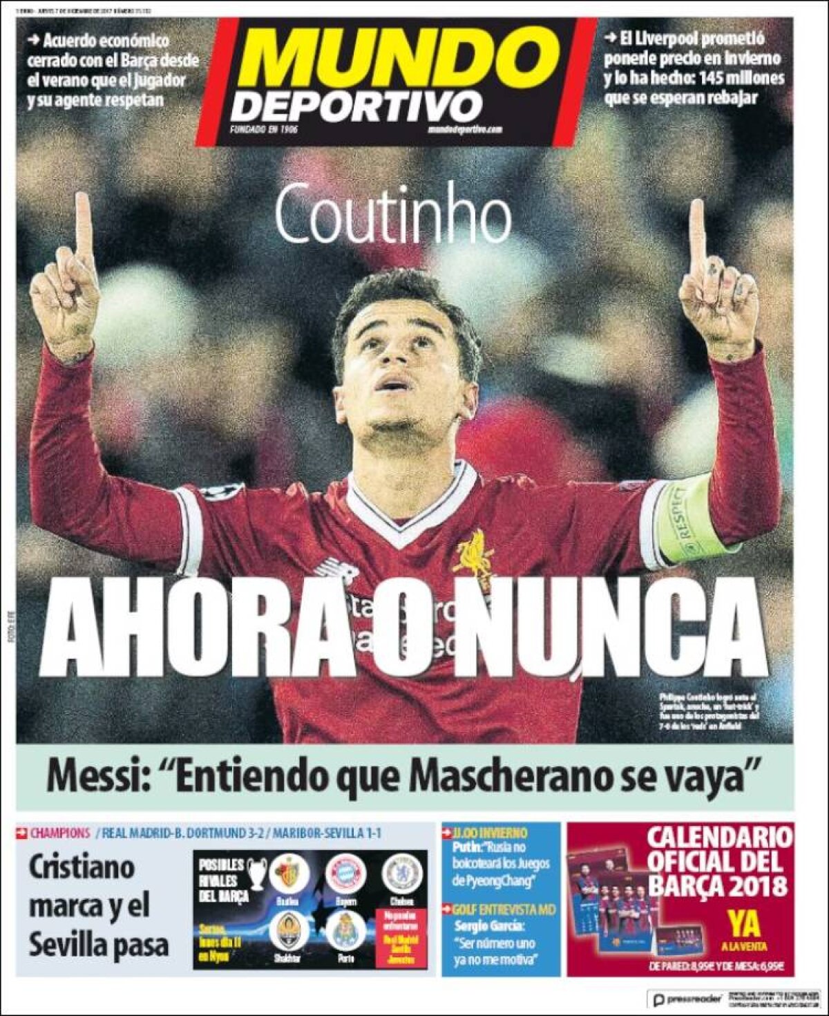 Ce scriu azi ziarele de sport din lume (7 decembrie 2017)