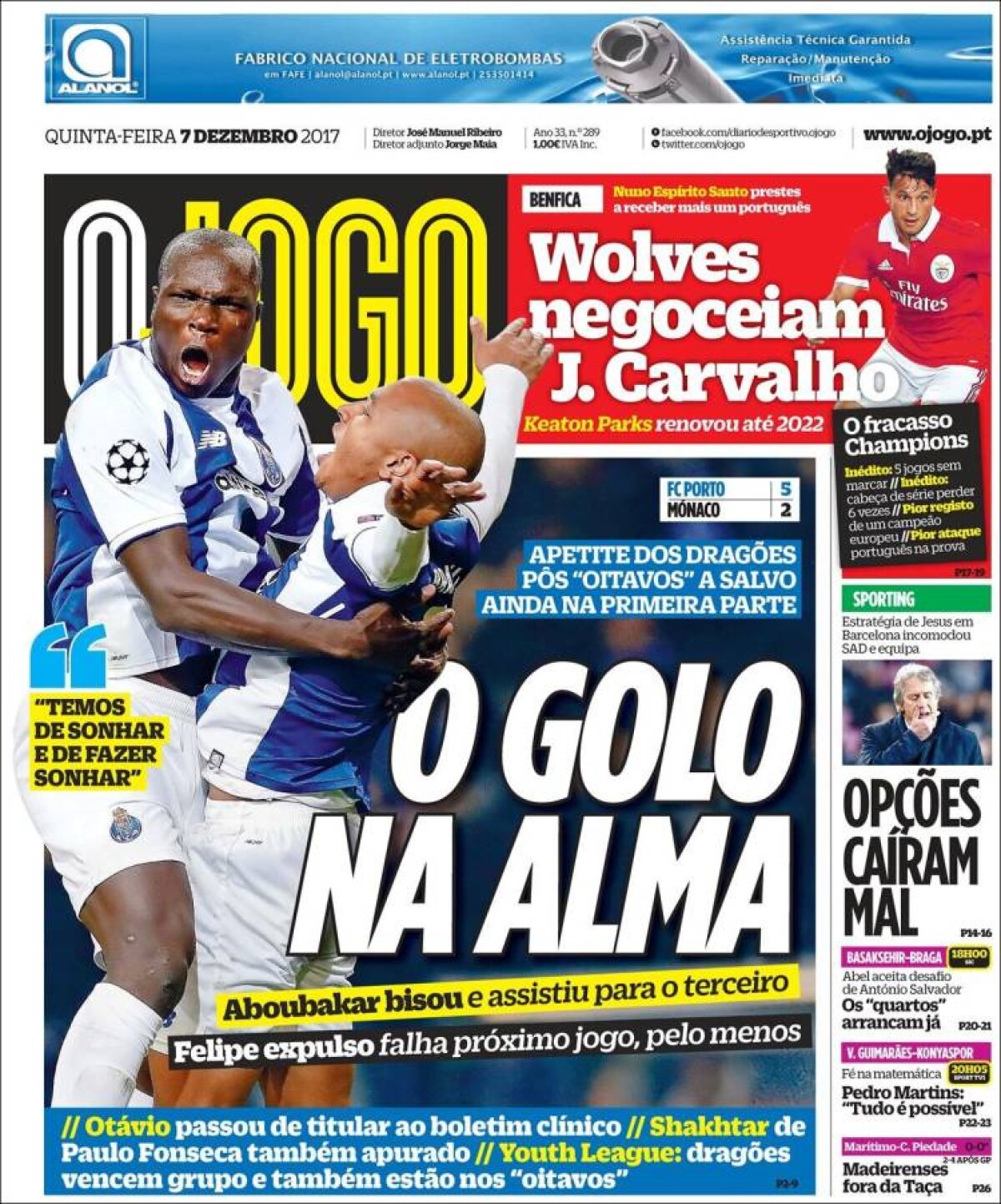 Ce scriu azi ziarele de sport din lume (7 decembrie 2017)