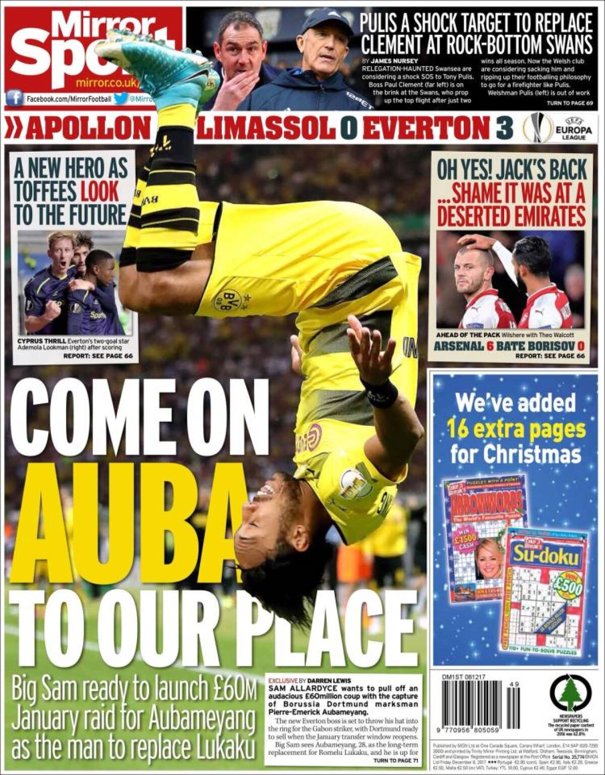 Ce scriu azi ziarele de sport din lume (8 decembrie 2017)