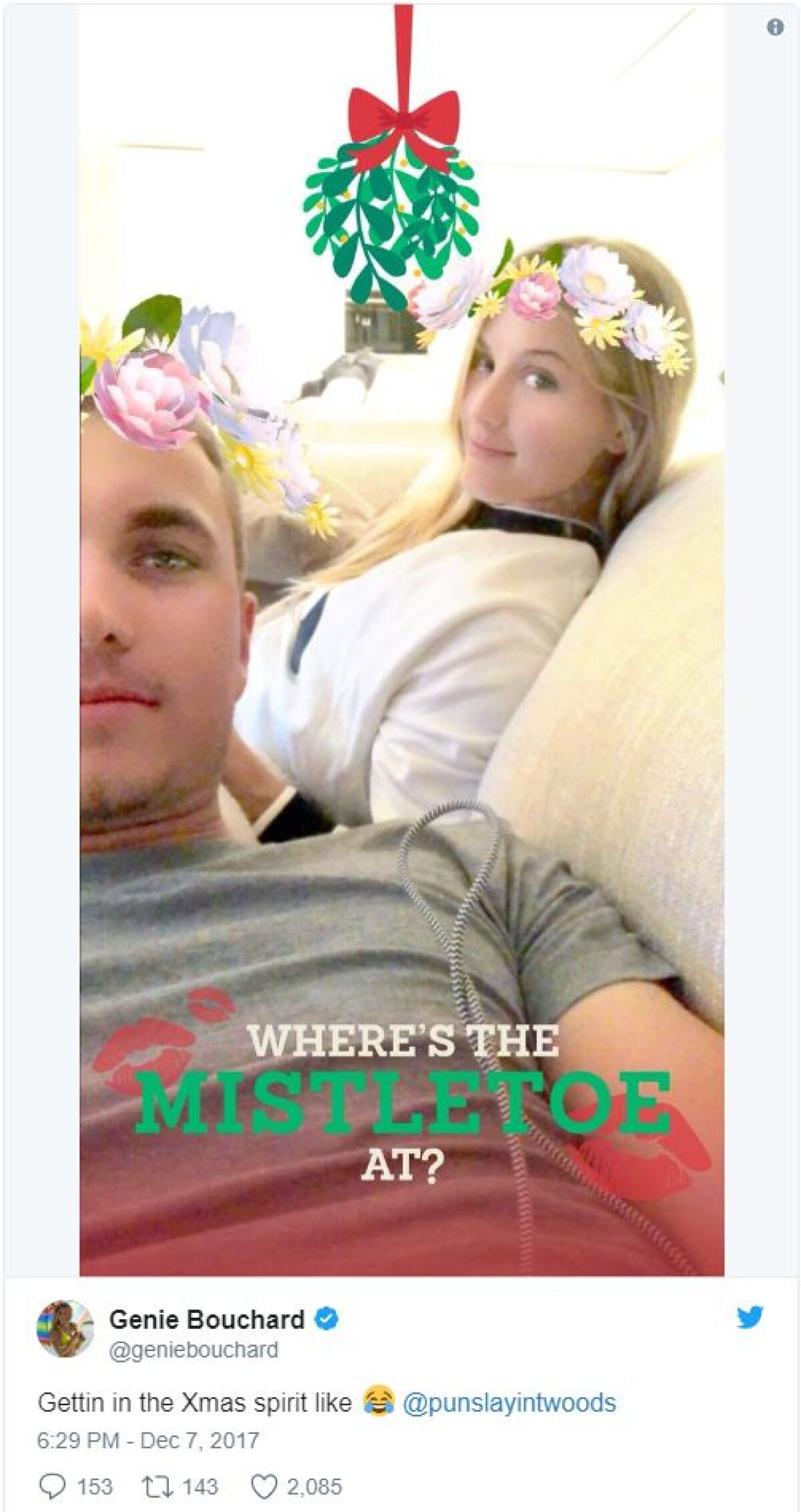 FOTO E pentru a doua oară! Cu cine a fost surprinsă în pat Genie Bouchard