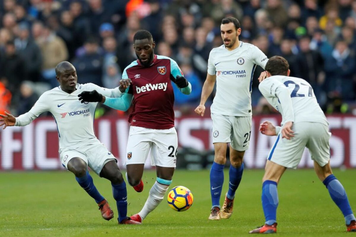 VIDEO + FOTO Rezultat-surpriză în Premier League » West Ham o învinge pe Chelsea, 1-0, iar londonezii pierd contactul cu primele două locuri