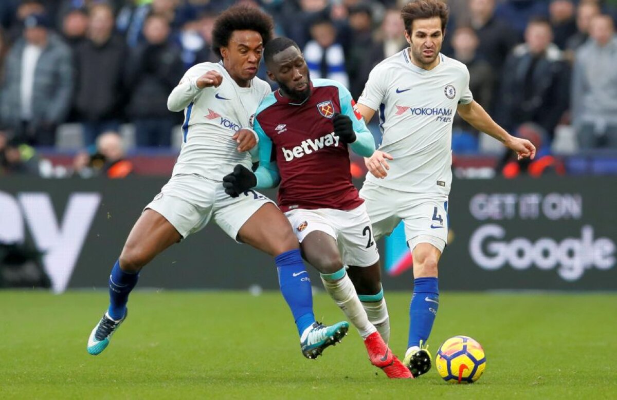 VIDEO + FOTO Rezultat-surpriză în Premier League » West Ham o învinge pe Chelsea, 1-0, iar londonezii pierd contactul cu primele două locuri