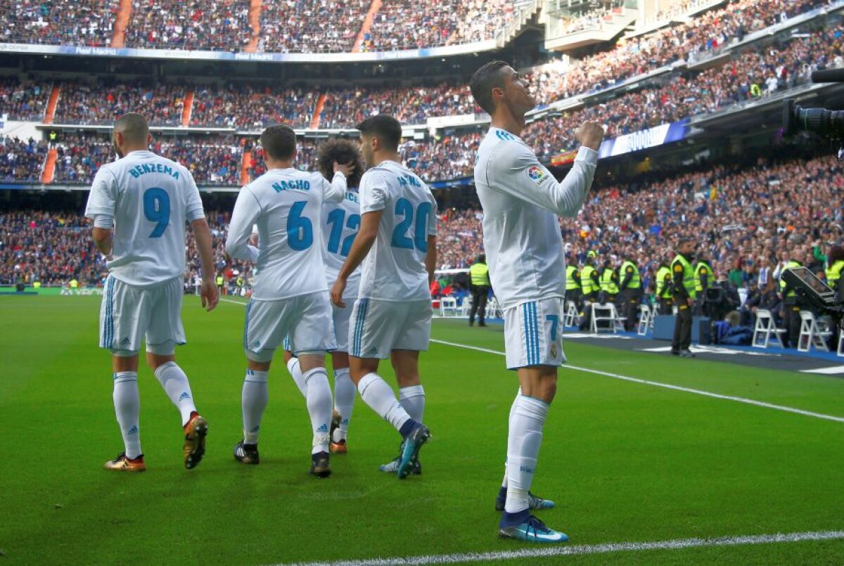 VIDEO + FOTO Real Madrid s-a distrat în derby-ul etapei din La Liga! Au marcat de 5 ori în prima repriză