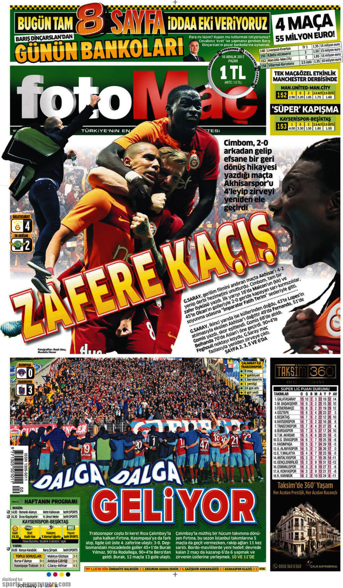 Ce scriu azi ziarele de sport din lume (10 decembrie 2017)