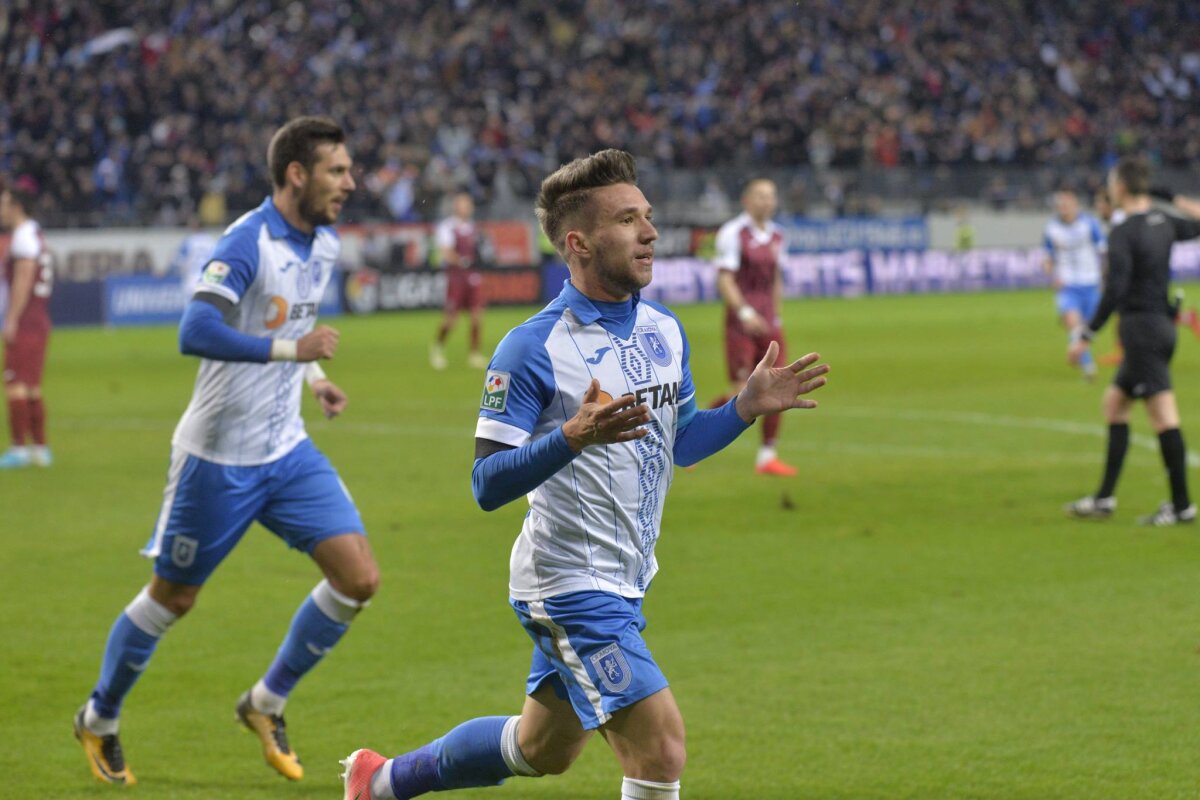 VIDEO+FOTO CFR a cedat în infern! Liderul a pierdut cu CS U Craiova pe "Oblemenco", scor 1-2! FCSB poate profita