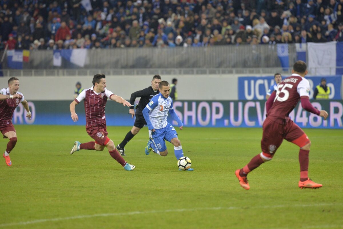 VIDEO+FOTO CFR a cedat în infern! Liderul a pierdut cu CS U Craiova pe "Oblemenco", scor 1-2! FCSB poate profita