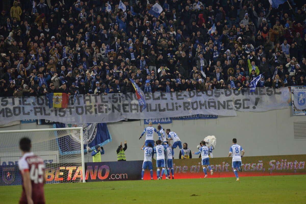 VIDEO+FOTO CFR a cedat în infern! Liderul a pierdut cu CS U Craiova pe "Oblemenco", scor 1-2! FCSB poate profita