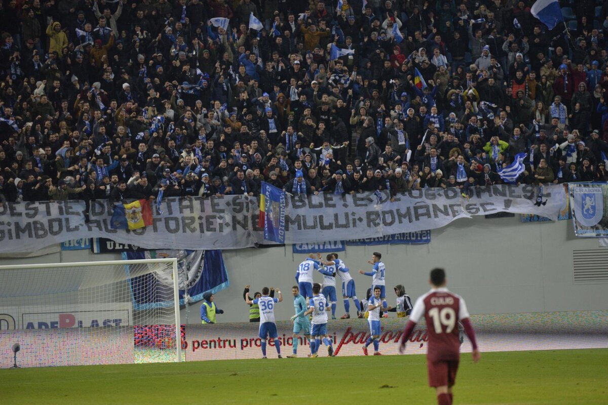 VIDEO+FOTO CFR a cedat în infern! Liderul a pierdut cu CS U Craiova pe "Oblemenco", scor 1-2! FCSB poate profita