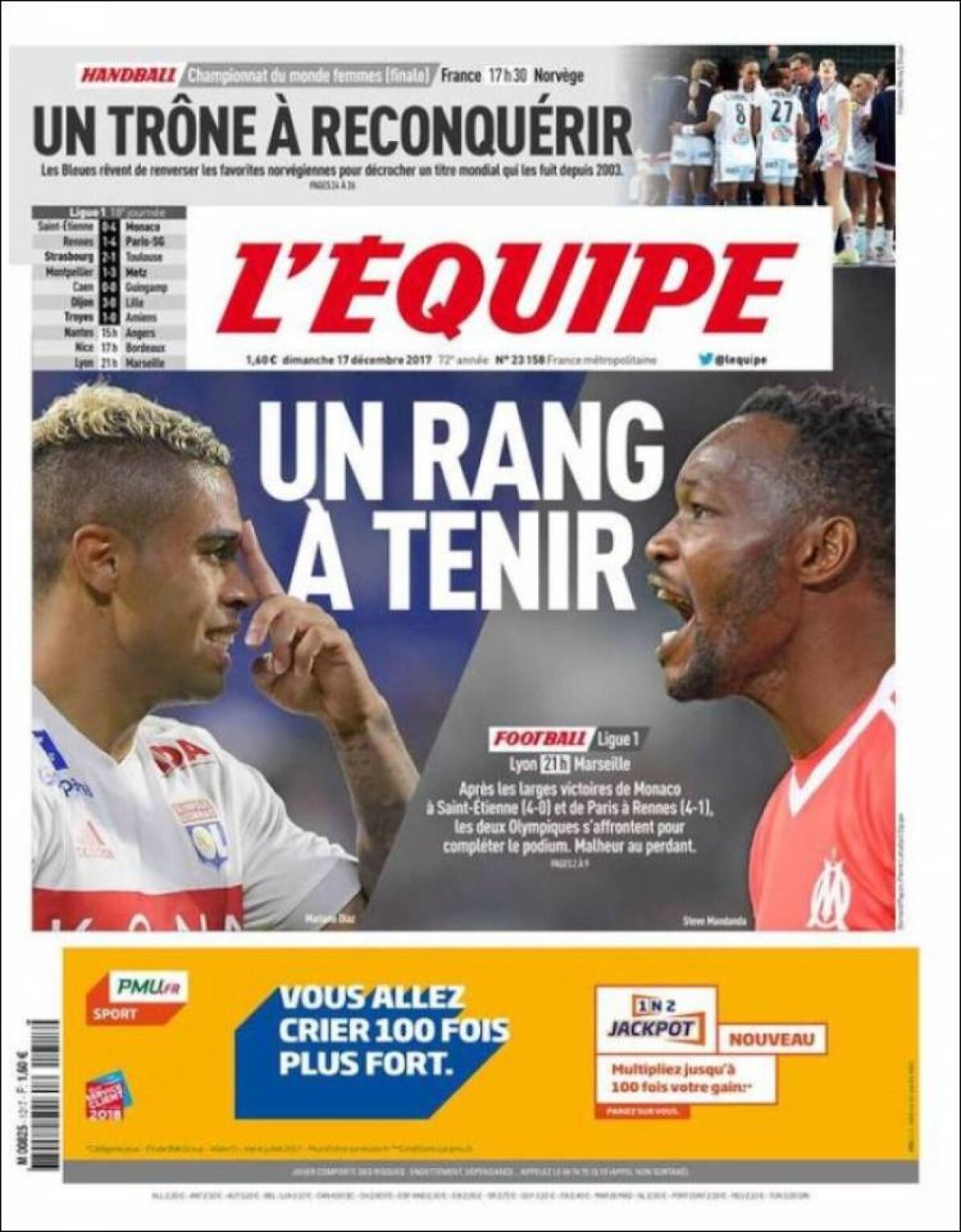 Ce scriu azi ziarele de sport din lume (17 decembrie 2017)