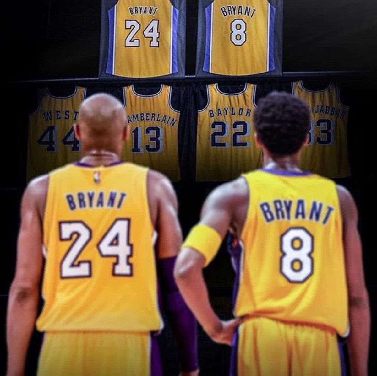 VIDEO+FOTO #Ko8e24 » Lakers nu s-a putut decide și a retras ambele tricouri purtate de Kobe Bryant: ”Nu e vorba despre mine, ci despre cei care îmi vor urma”