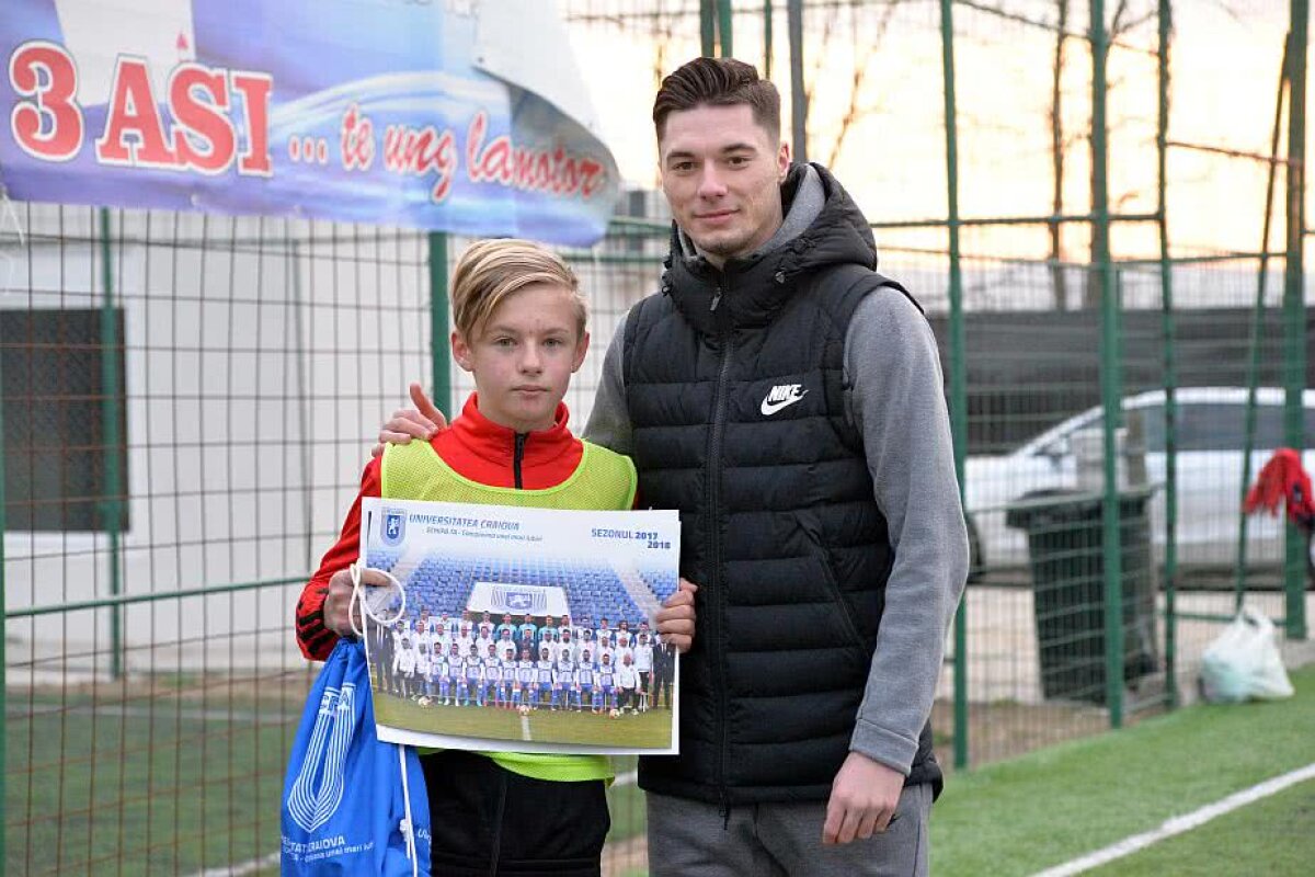 FOTO Andrei Burlacu a fost Moș Crăciun pentru juniorii clubului unde și-a început cariera