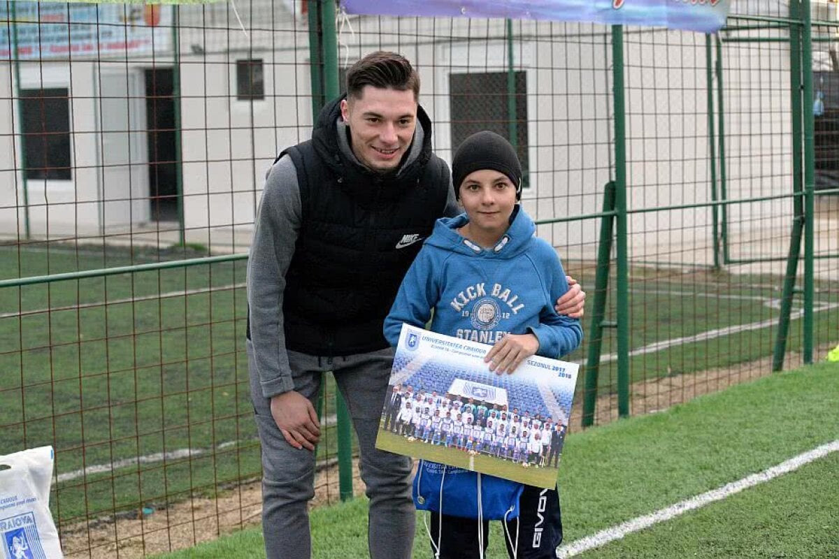 FOTO Andrei Burlacu a fost Moș Crăciun pentru juniorii clubului unde și-a început cariera