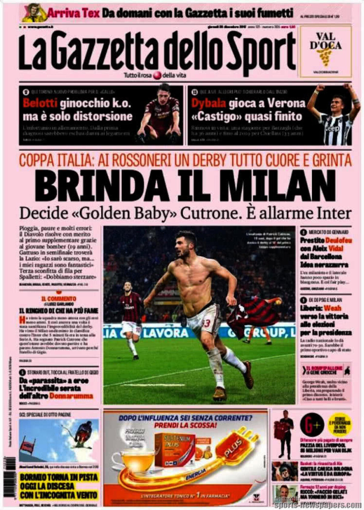 Ce scriu azi ziarele de sport din lume (28 decembrie 2017)