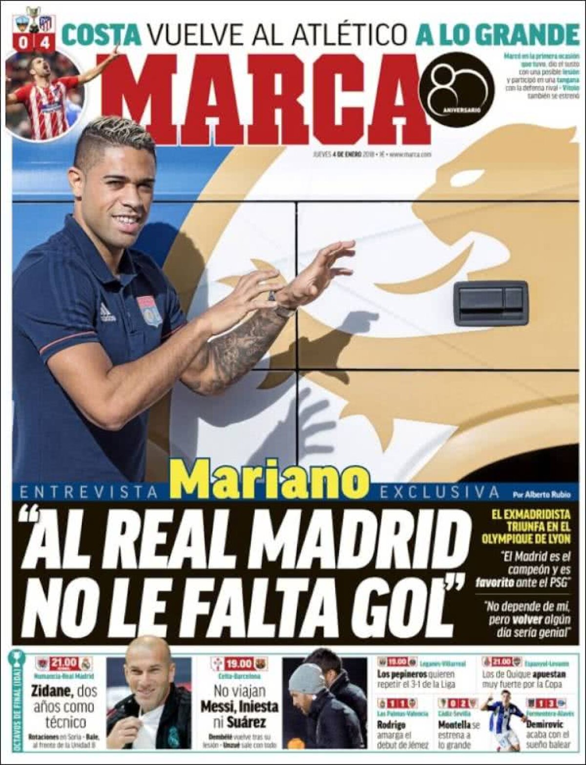 Ce scriu azi ziarele de sport din lume (4 ianuarie 2018)