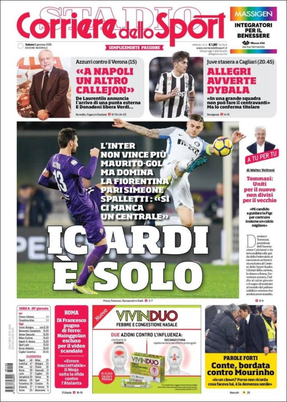 Ce scriu azi ziarele de sport din lume (6 ianuarie 2018)