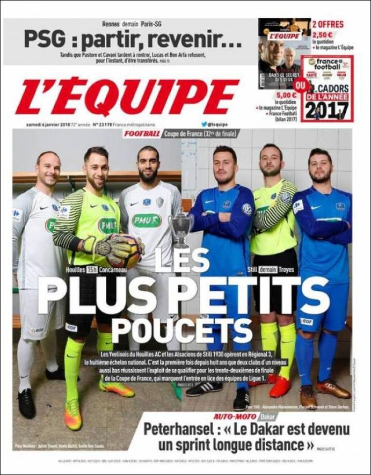 Ce scriu azi ziarele de sport din lume (6 ianuarie 2018)