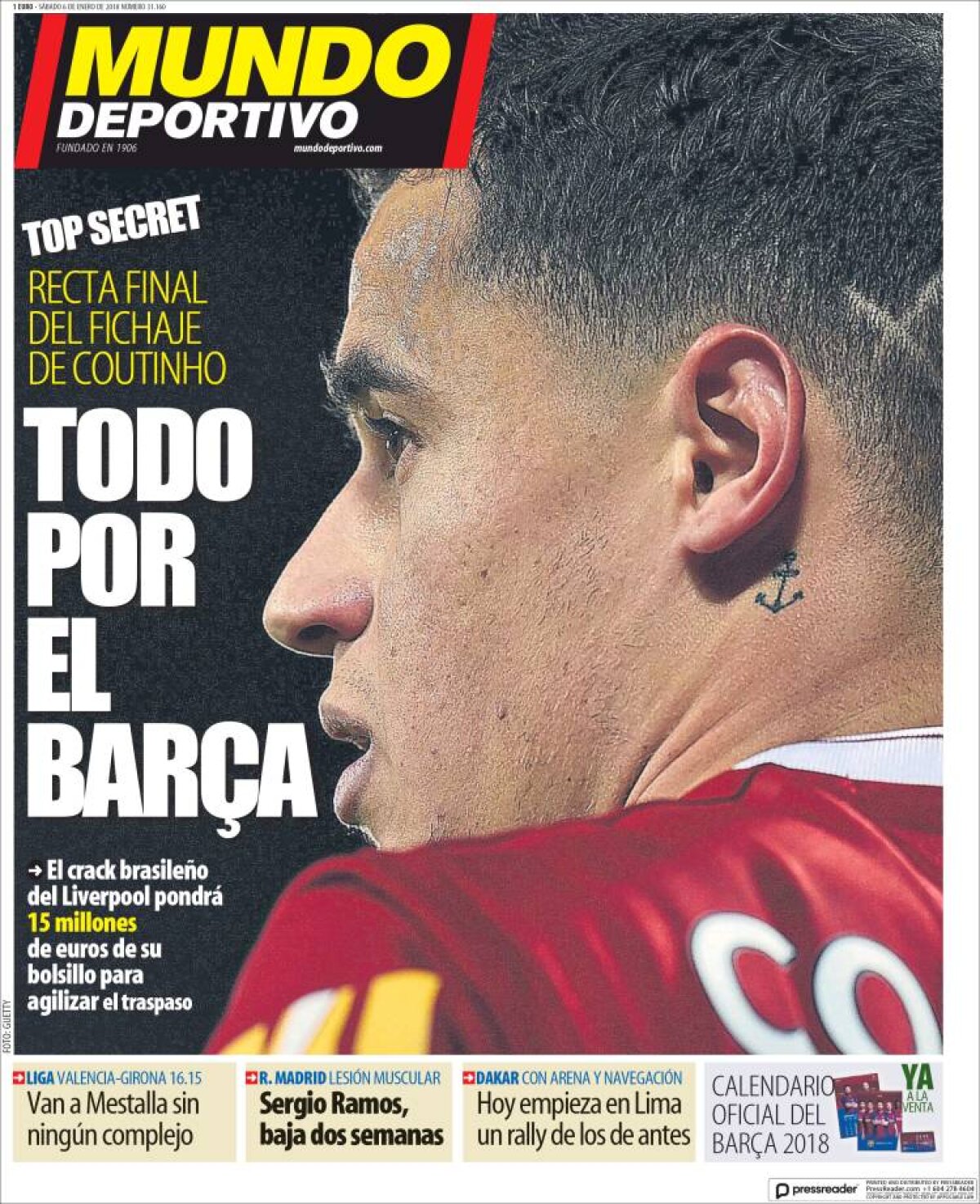 Ce scriu azi ziarele de sport din lume (6 ianuarie 2018)