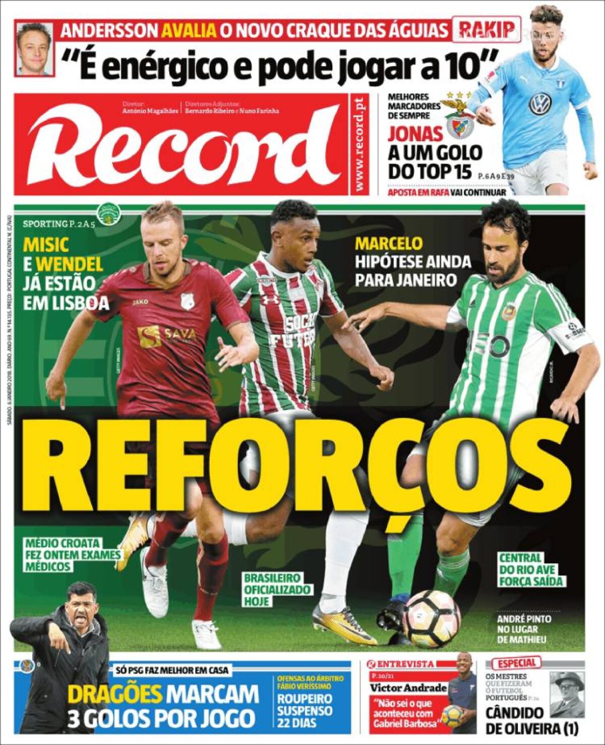 Ce scriu azi ziarele de sport din lume (6 ianuarie 2018)