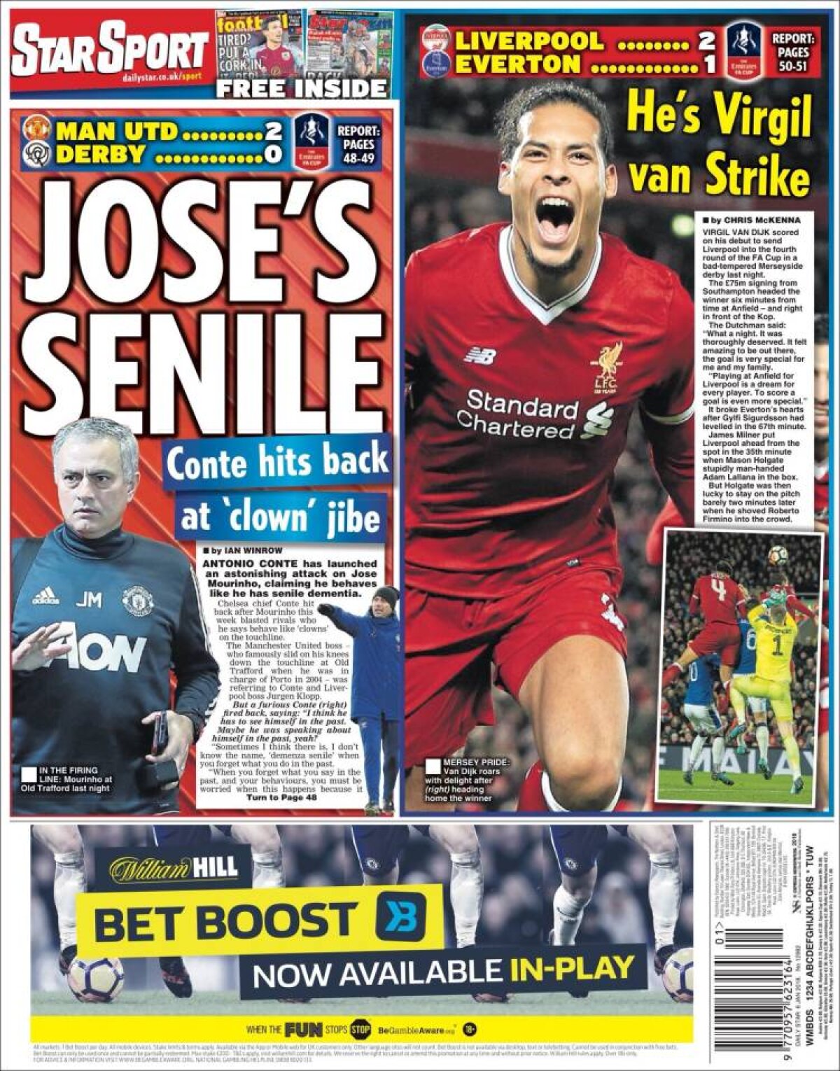 Ce scriu azi ziarele de sport din lume (6 ianuarie 2018)