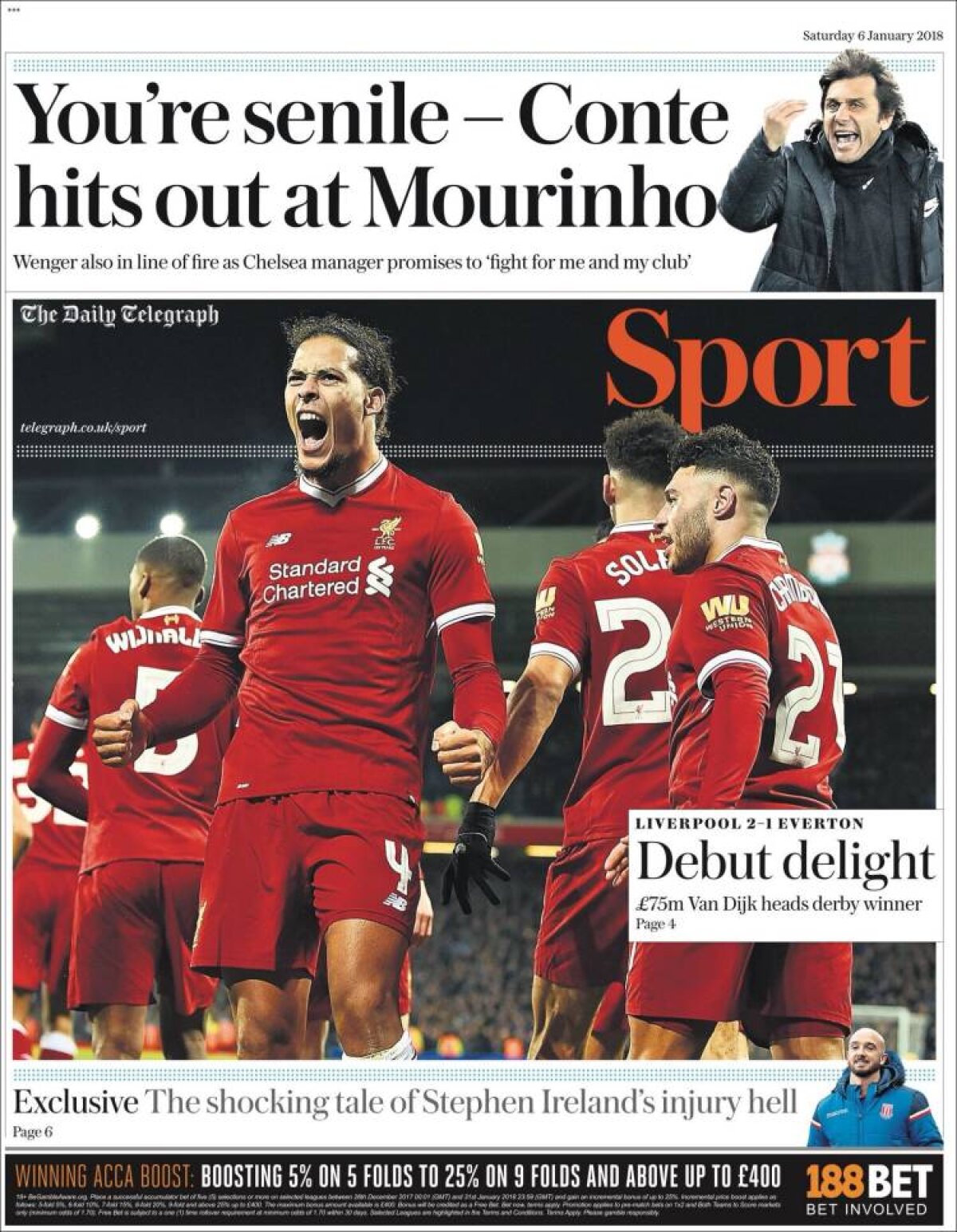 Ce scriu azi ziarele de sport din lume (6 ianuarie 2018)