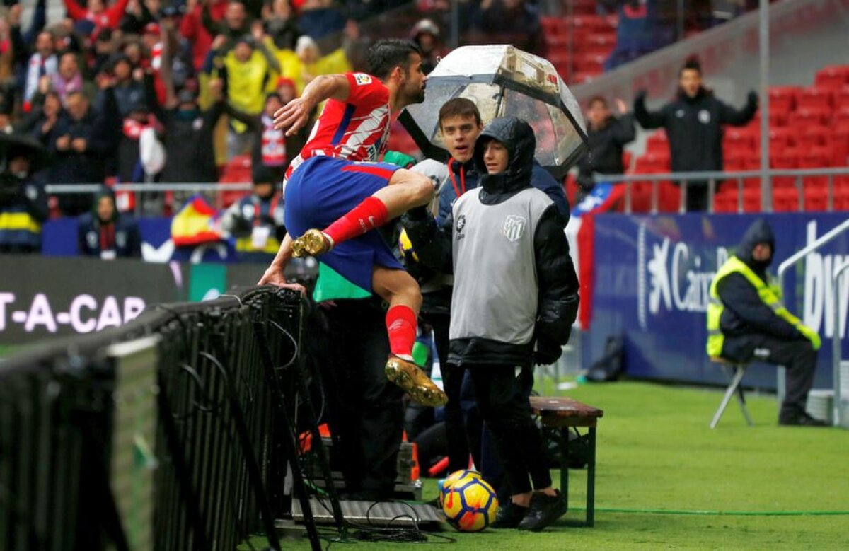 VIDEO Gol și eliminare în aceeași fază! Diego Costa a fost în centrul atenției la primul meci în fața fanilor lui Atletico