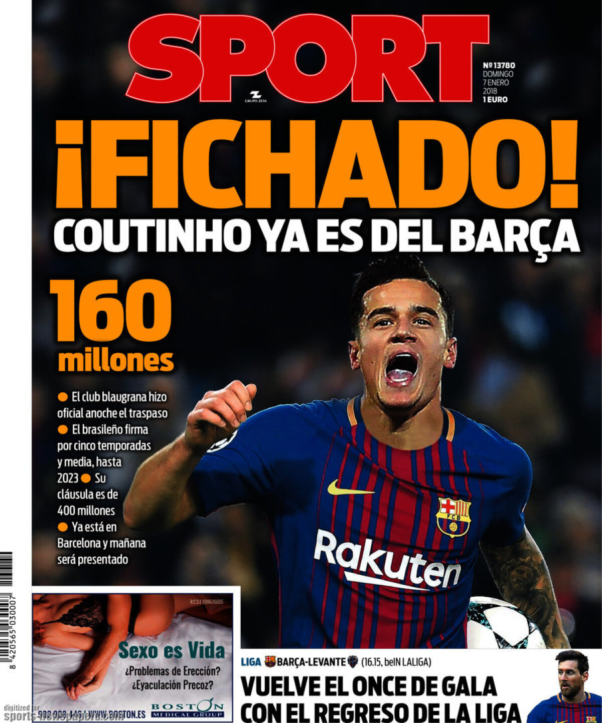 Ce scriu azi ziarele de sport din lume (7 ianuarie 2018)