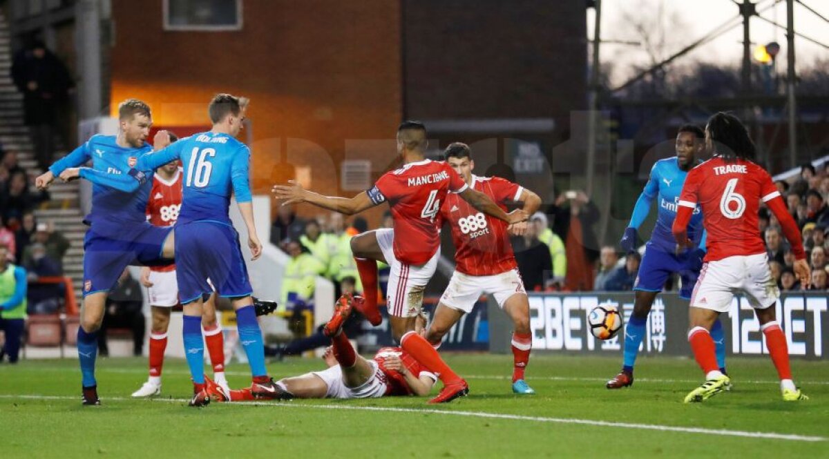 VIDEO+FOTO Nebunie de meci în Anglia! Arsenal eliminată din Cupă de Nottingham Forest după un duel cu 6 goluri