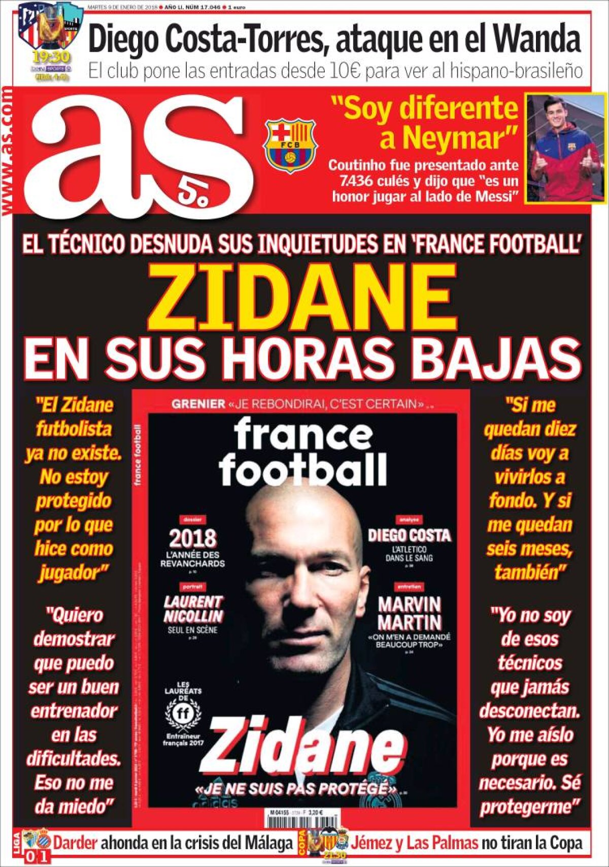 Ce scriu azi ziarele de sport din lume (9 ianuarie 2018)