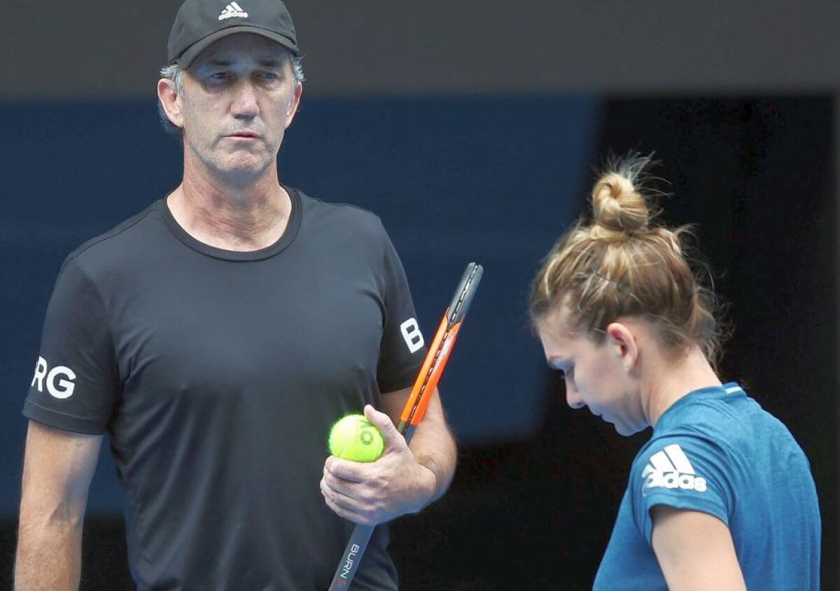 GALERIE FOTO Simona Halep, pregătiri intense pe Rod Laver Arena » Imagini de la antrenamentul de dimineață