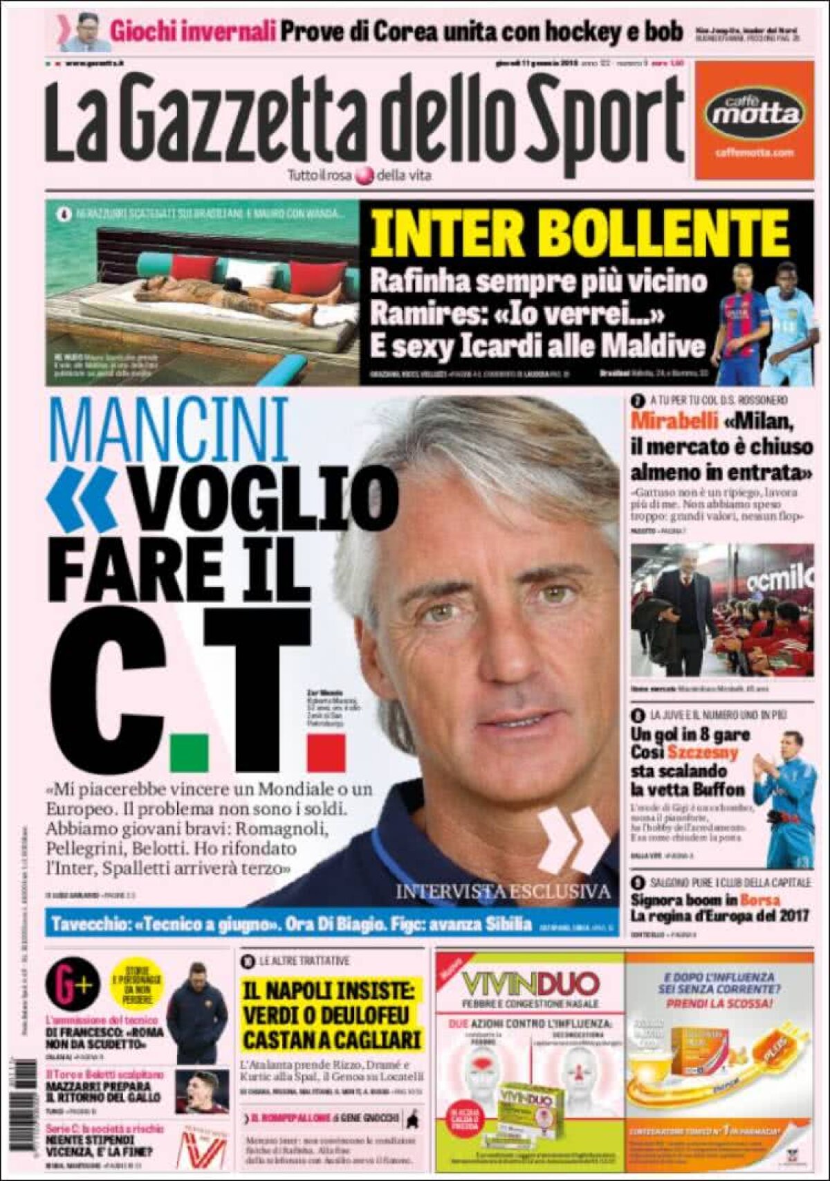 Ce scriu azi ziarele de sport din lume (11 ianuarie 2018)