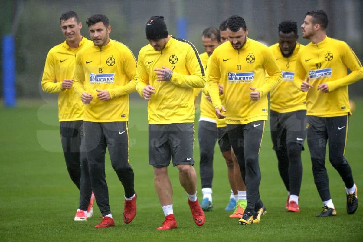Corespondenţă GSP din Turcia » GALERIE FOTO Antrenament în ploaie! Jucătorii de la FCSB au tras tare sub comanda lui Dică