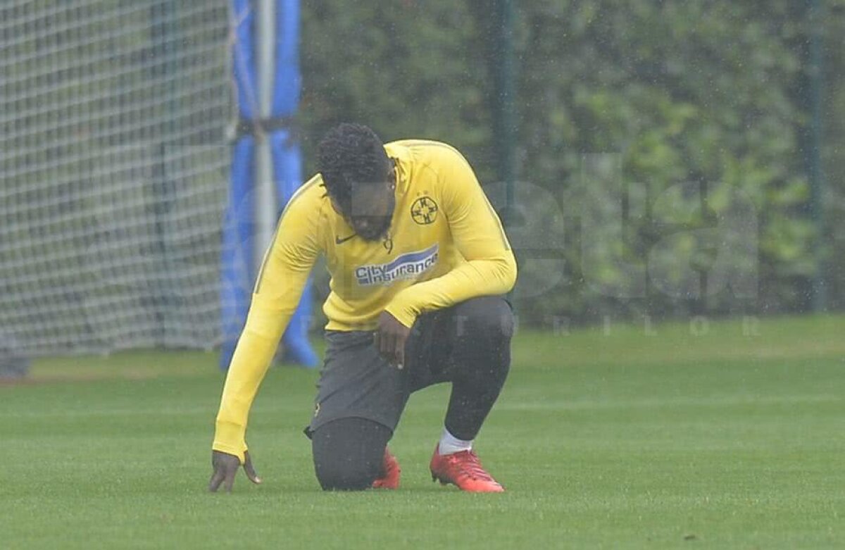 Corespondenţă GSP din Turcia » GALERIE FOTO Antrenament în ploaie! Jucătorii de la FCSB au tras tare sub comanda lui Dică