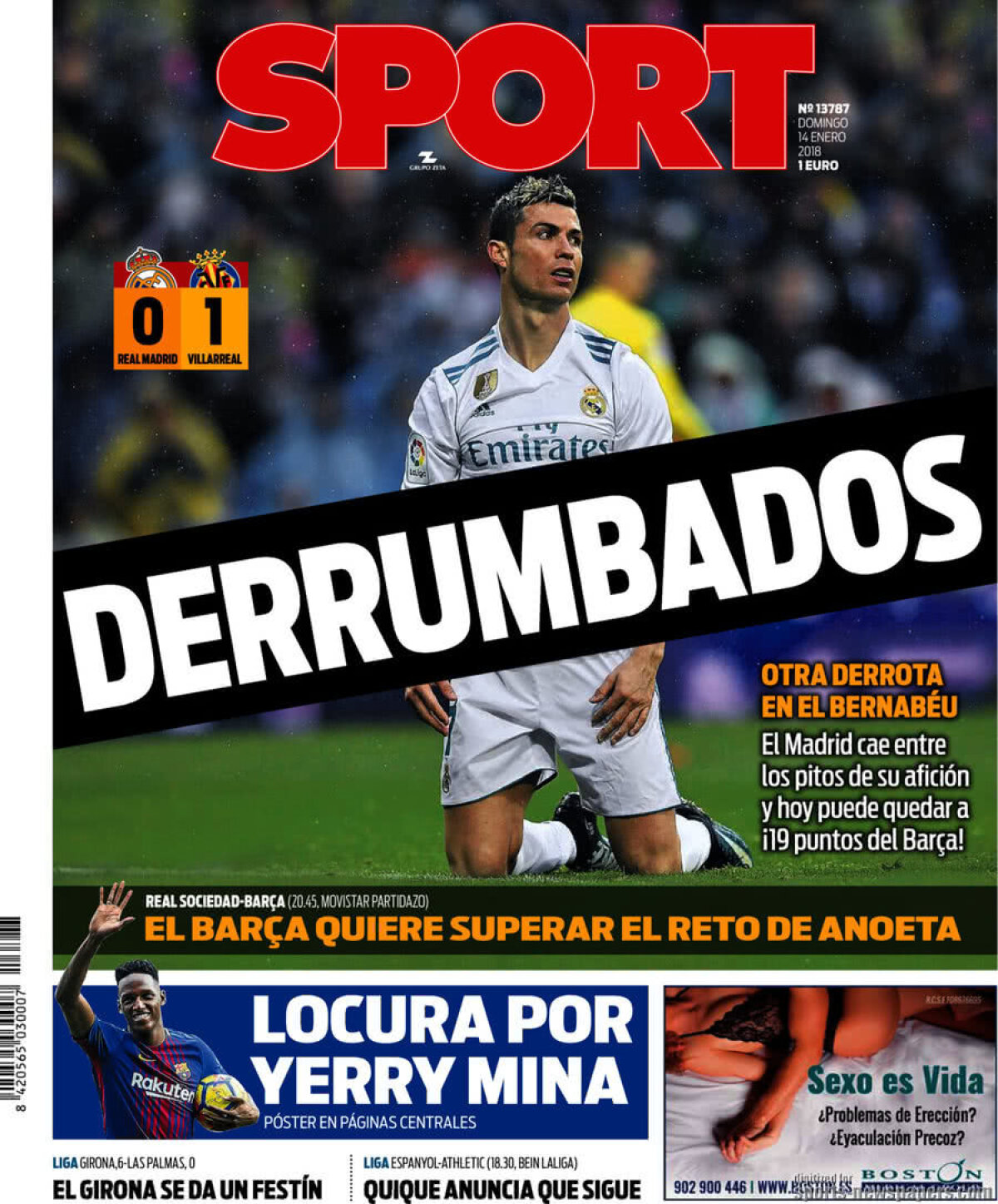 Ce scriu azi ziarele de sport din lume (14 ianuarie 2018)