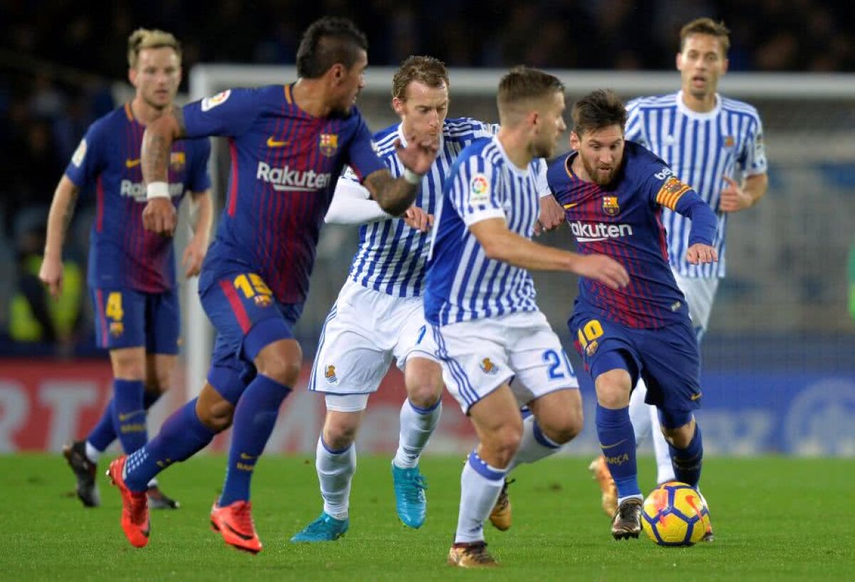 VIDEO+FOTO » Condusă cu 2-0 de Real Sociedad, Barcelona a revenit și a obținut o victorie clară, 4-2