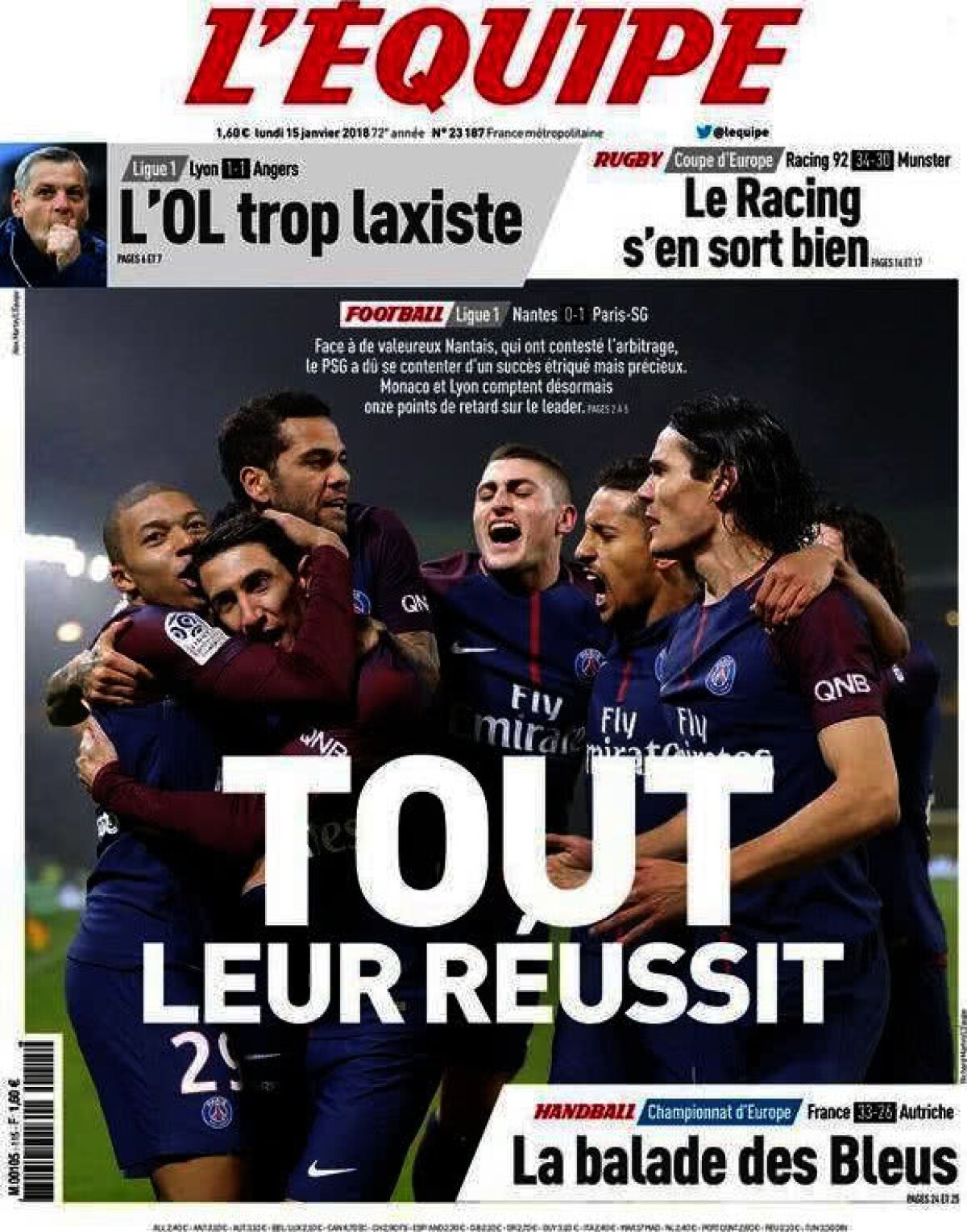 Ce scriu azi ziarele de sport din lume (15 ianuarie 2018)