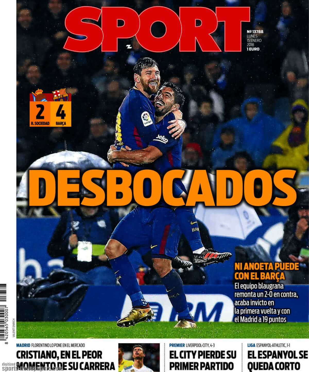 Ce scriu azi ziarele de sport din lume (15 ianuarie 2018)