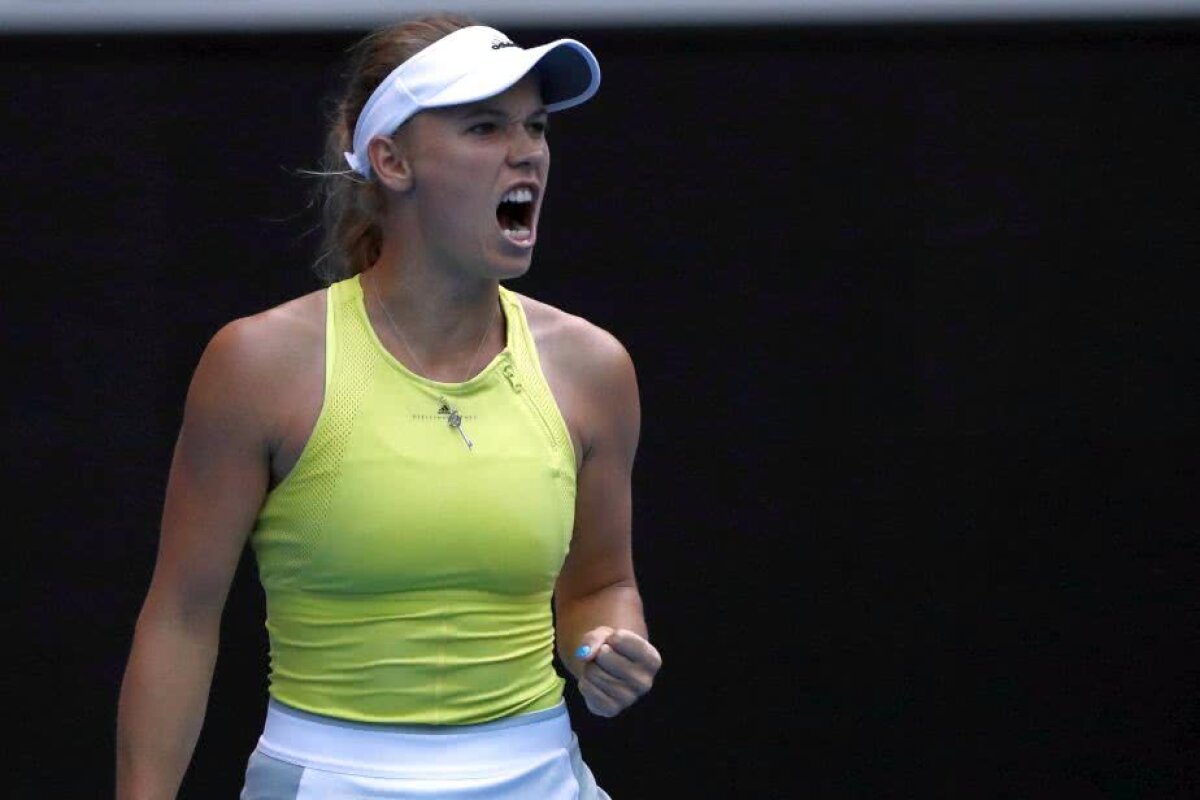FOTO Mihaela Buzărnescu a fost eliminată în turul I la Australian Open de Caroline Wozniacki
