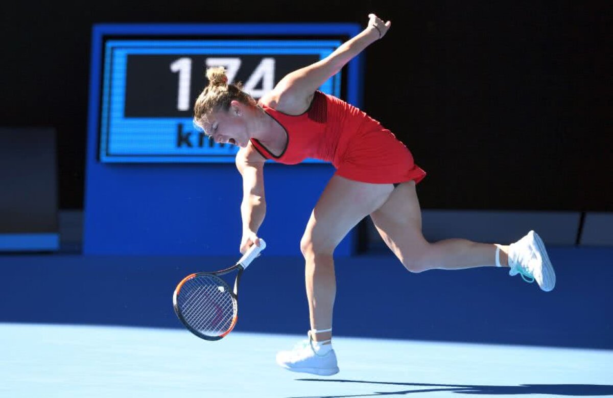 GALERIE FOTO + VIDEO Imaginile durerii » Momentul care putea să încheie prematur aventura Simonei Halep la Australian Open