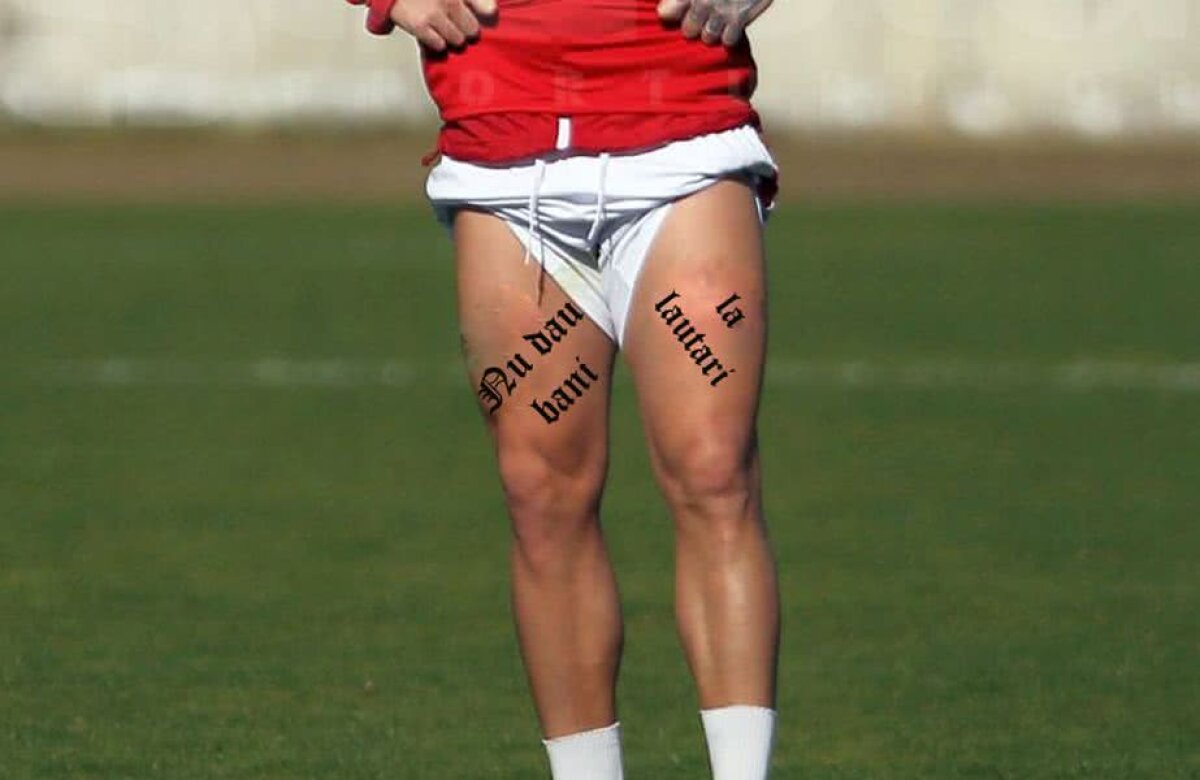 FOTO Steliano a recidivat! Alte 13 tatuaje pe care și le-a făcut pe picioare: ”FCSB nu e Steaua” :D