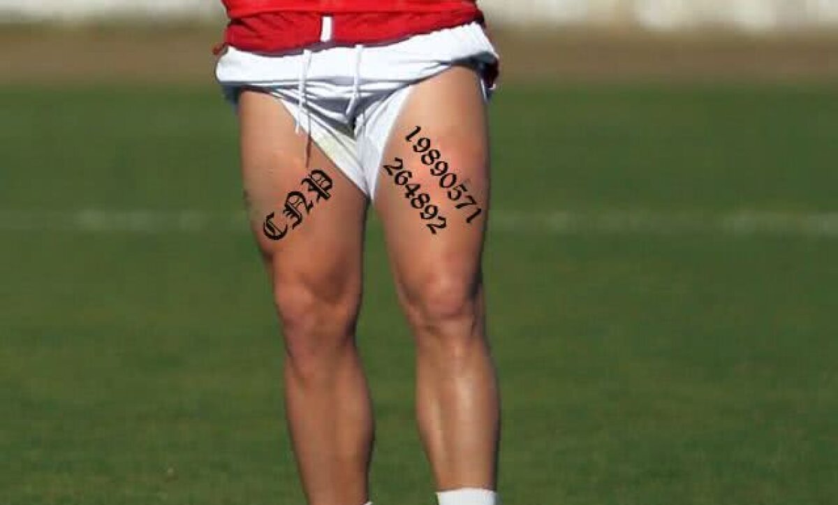 FOTO Steliano a recidivat! Alte 13 tatuaje pe care și le-a făcut pe picioare: ”FCSB nu e Steaua” :D