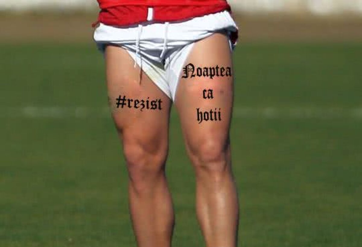 FOTO Steliano a recidivat! Alte 13 tatuaje pe care și le-a făcut pe picioare: ”FCSB nu e Steaua” :D