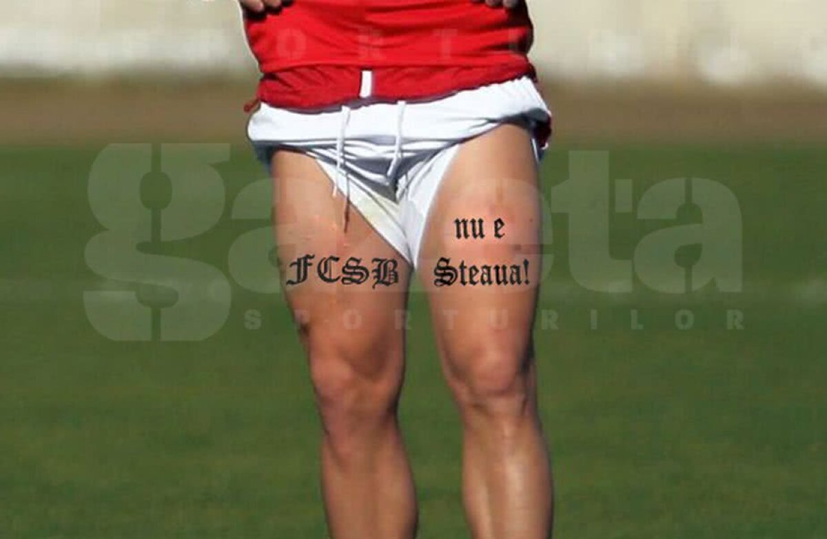 FOTO Steliano a recidivat! Alte 13 tatuaje pe care și le-a făcut pe picioare: ”FCSB nu e Steaua” :D