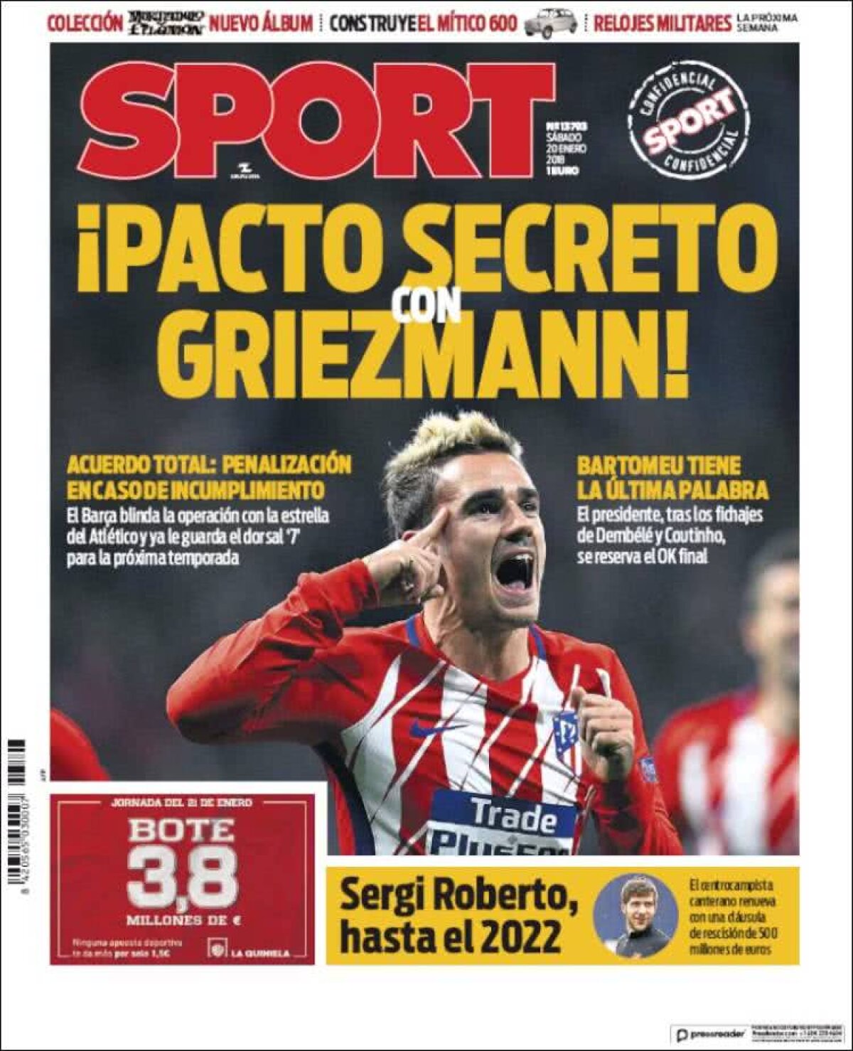 Ce scriu azi ziarele de sport din lume (20 ianuarie 2018)