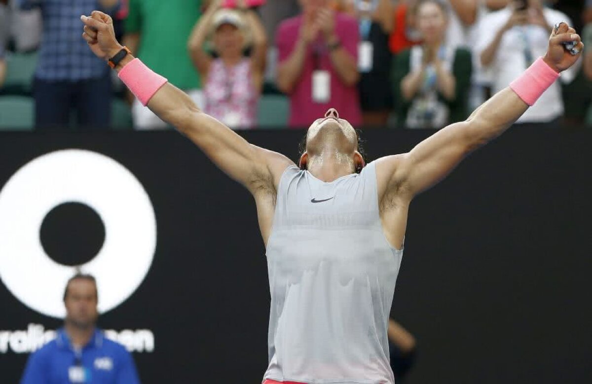 AUSTRALIAN OPEN // FOTO Rafael Nadal supraviețuiește unui test dificil: victorie după aproape 4 ore + Meci magnific între Kyrgios și Dimitrov » Toate rezultatele zilei de la Australian Open