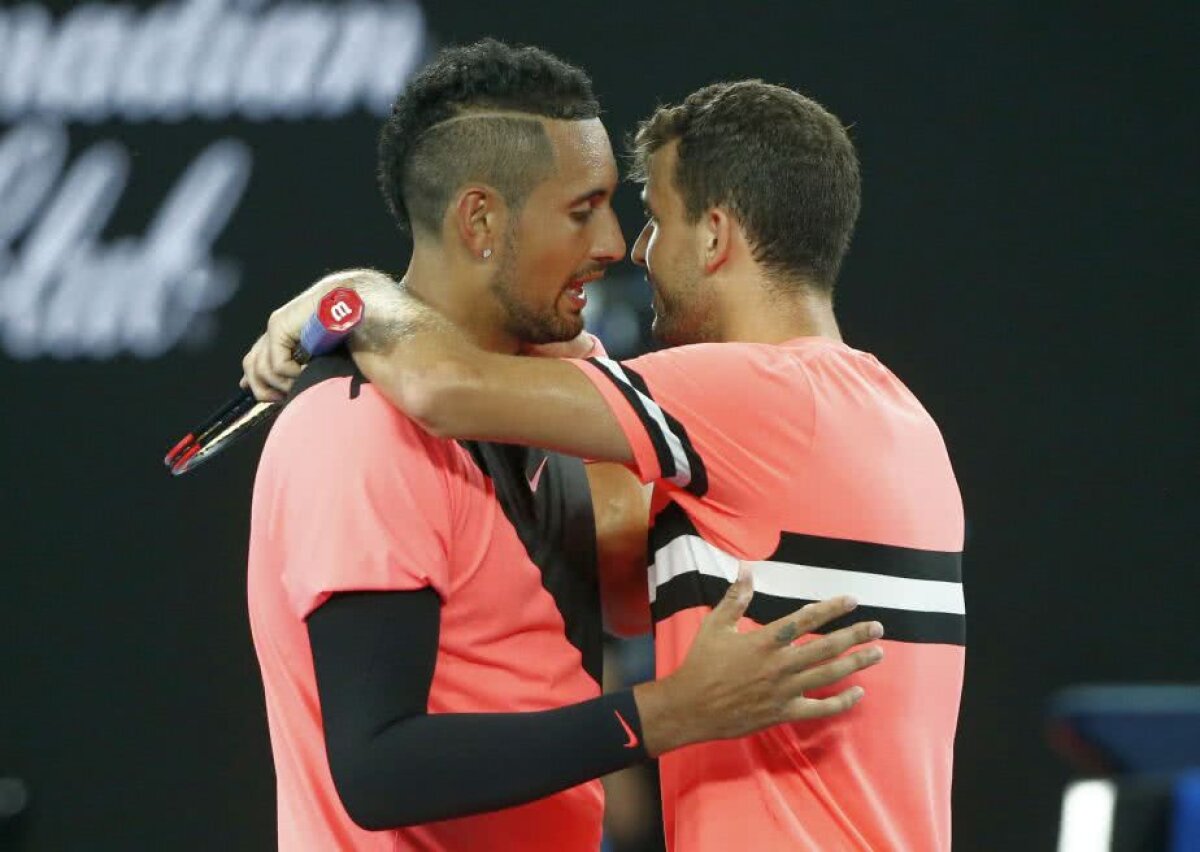 AUSTRALIAN OPEN. VIDEO+FOTO S-a aflat! Ce și-au spus la fileu Grigor Dimitrov și Nick Kyrgios după optimea fabuloasă de la Australian Open